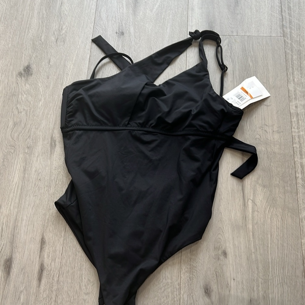 BECCA® by Rebecca Virtue Color Code Sadie Asymmetric One Piece Swimsuit - Picture 3 of 9